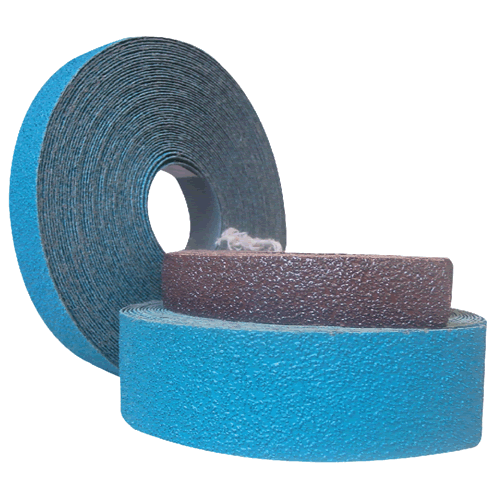 Blue Resin Cloth Sandpaper - Flat Shaped Rolls